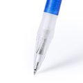 Bolígrafo transparente de colores con cómodo apoyo