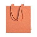 Bolsa de algodón 100% de asas largas Naranja Talla Única Adulto