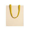 Bolsa de algodón 105g con asas a color Amarillo Talla Única Adulto