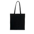 Bolsa Algodón 140g/m² Asa Larga Negro