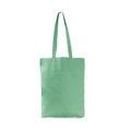 Bolsa de algodón 270 g/m² y base con fuelle Menta Oscuro