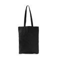 Bolsa de algodón 270 g/m² y base con fuelle Negro