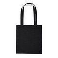 Bolsa de algodón con asas de 70 cm Negro