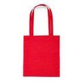 Bolsa de algodón de color 140 g/m² Rojo 37x41cm
