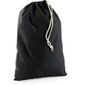 Bolsa algodón con cordones ajustables Black S