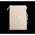 Bolsa de algodón con cordones Natural M