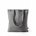 Bolsa de algodón Fairtrade reciclado Negro