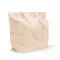 Bolsa de algodón natural con fuelle