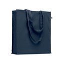 Bolsa Algodón Orgánico con Fuelle French Marino