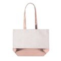 Bolsa Algodón y Polipiel Metalizada 8Kg Rosa