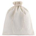 Bolsa de algodón reciclado 25 x 30 cm Natural