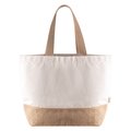 Bolsa de algodón reciclado con base de yute Natural