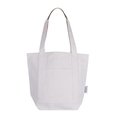 Bolsa de algodón reciclado con bolsillo frontal Natural