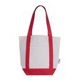 Bolsa de algodón reciclado con bolsillo frontal RO