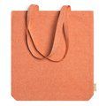 Bolsa de algodón reciclado jaspeado Naranja Talla Única Adulto
