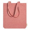 Bolsa de algodón reciclado jaspeado Rojo