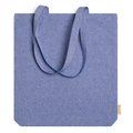 Bolsa de algodón reciclado jaspeado Royal