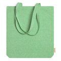 Bolsa de algodón reciclado jaspeado Verde Helecho Talla Única Adulto