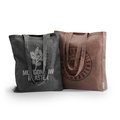 Bolsa de algodón reciclado jaspeado