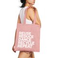 Bolsa de algodón reciclado jaspeado