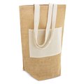 Bolsa de Algodón y Yute con Bolsillo Velcro