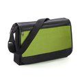 Bolsa bandolera bicolor de poliéster Verde