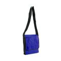 Bolsa bandolera bicolor con solapa en non woven Azul