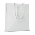 Bolsa compra algodón reforzada Blanco