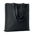 Bolsa compra algodón reforzada Negro