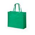 Bolsa de compra ecológica de plástico reciclado laminado Verde