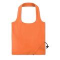 Bolsa compra plegable de algodon de colores 40 x 38 cm Naranja