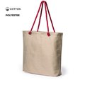 Bolsa de compra en poliéster con argollas metálicas
