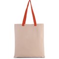 Bolsa de compras en canvas Natural / Spicy Orange