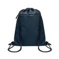 Bolsa con cordón y bolsillo frontal Azul