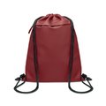 Bolsa con cordón y bolsillo frontal Burdeos