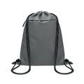 Bolsa con cordón y bolsillo frontal Gris Piedra