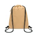 Bolsa con cordón y bolsillo frontal Kaki