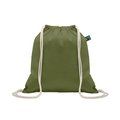 Bolsa de cuerdas de algodón Fairtrade 180 gr/m² Verde Oscuro