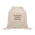 Bolsa de cuerdas de algodón reciclado