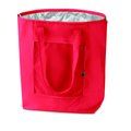 Bolsa de compra termica y plegable 41 x 14 x 44 cm Rojo