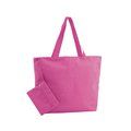 Bolsa de playa personalizada de poliéster con neceser 47 x 34 x 12,5 cm Fucsia