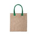 Bolsa ecológica de yute con asas reforzadas de algodón Ver