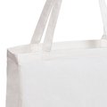 Bolsa feria algodón 100% con fuelle y color natural