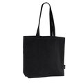 Bolsa de hombro de algodón reciclado Negro