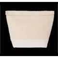 Bolsa isotérmica de algodón con cierre enrollable Natural / White L