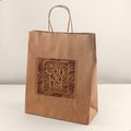 Bolsa kraft pequeña con asa rizada KR