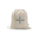 Bolsa mochila de algodón y poliéster
