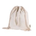 Bolsa mochila de algodón reciclado Natural
