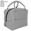 Bolsa nevera PU con bolsillo frontal