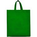 Bolsa non woven con fuelle y asa corta Verde Helecho 40x35x12cm